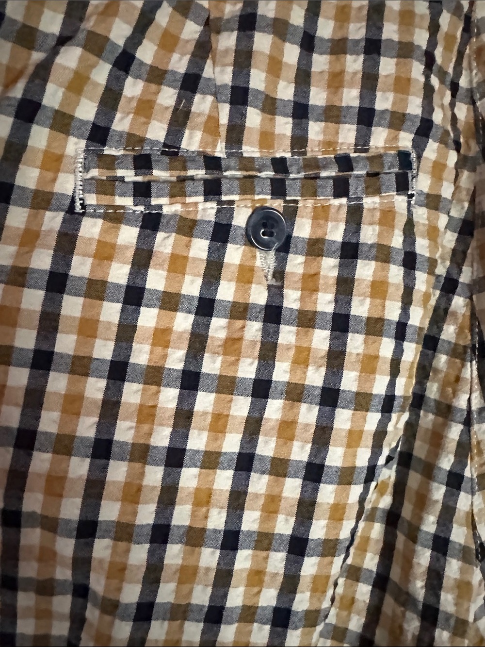 Maeve Checked Chinos in Mustard and Black - Picture 9 of 13